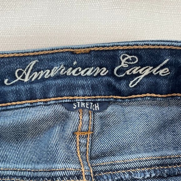 AE Skinny Stretch Dark Jeans Size 2 - Picture 9 of 10